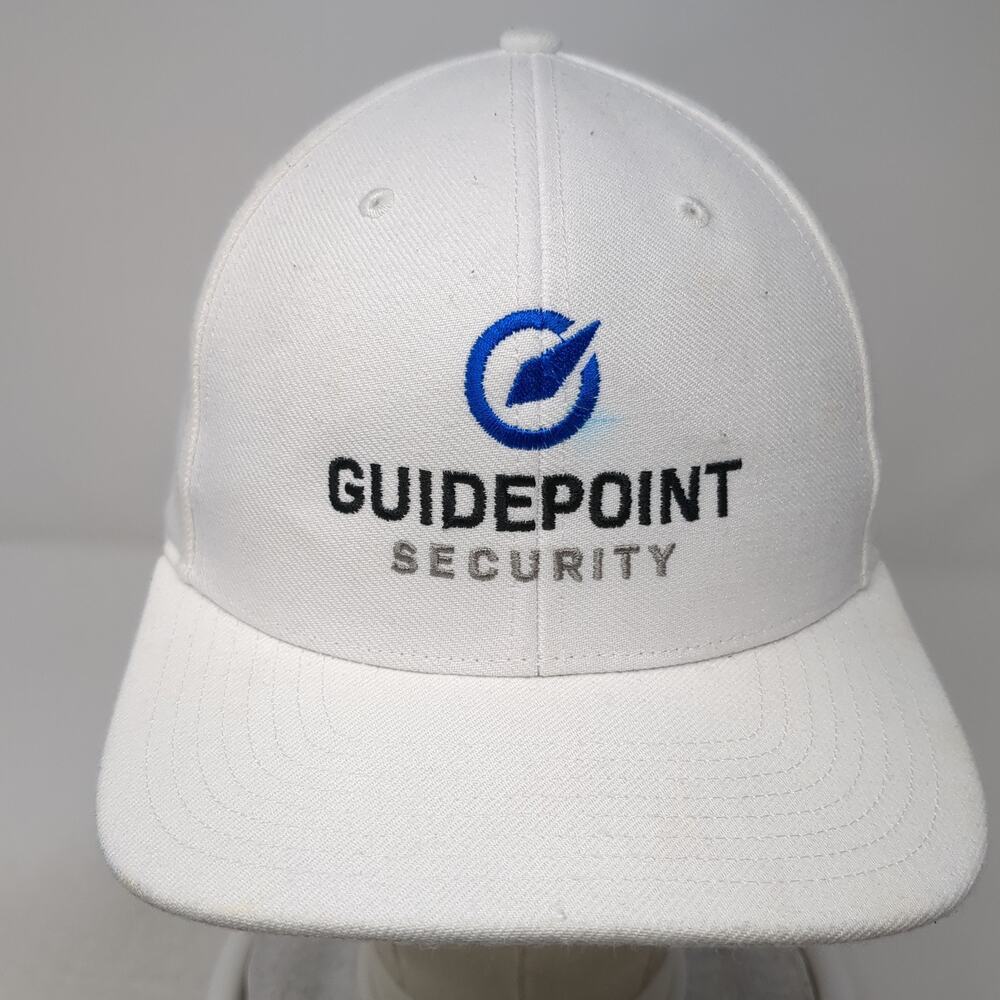 Guidepoint Security Strapback Baseball Cap White … - image 2